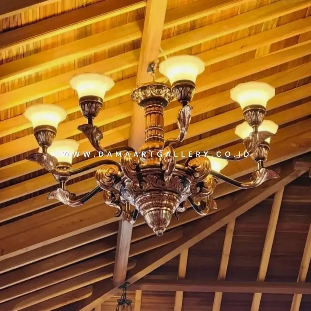 Pesona Lampu Joglo Tembaga Sentuhan Tradisional yang Elegan